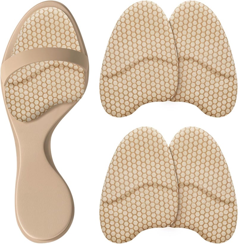 ZAIWOO Metatarsal Pads for Women, Ball of Foot Cushions, Heel Inserts, High Heel Comfort Pads (2 Pairs), Anti Slip, Invisible Design - Image 1